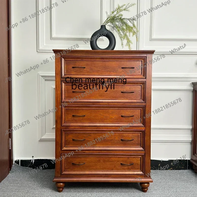 HHHAmerican solid wood double door four side cabinet storage locker bedroom chest cabinetH