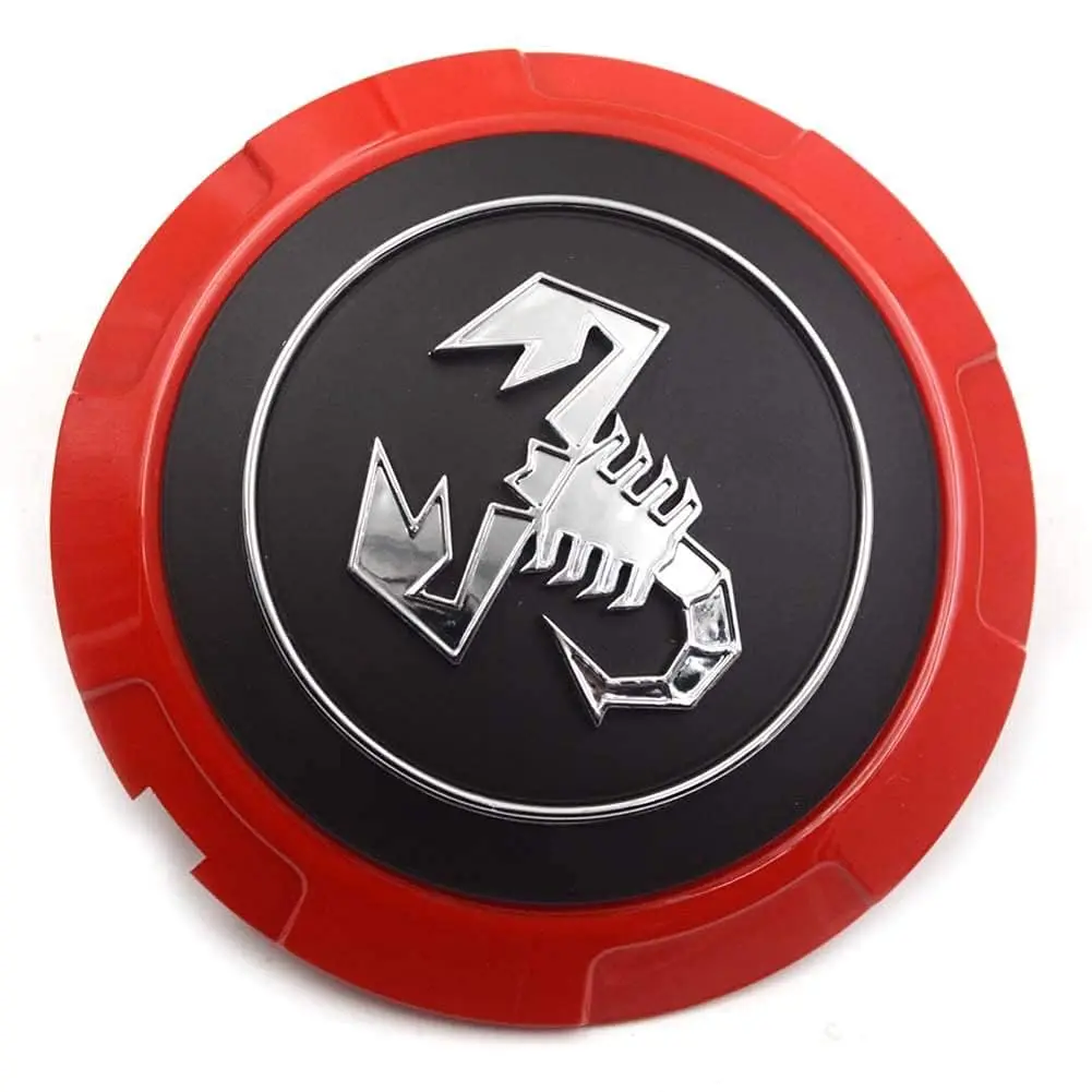 

4Pieces Hubcap Wheels Centre Hub Caps Set for Fiat 500 OD 133MM Scorpion Wheel Covers Wheel Center Sturdy Hubcap Replacement