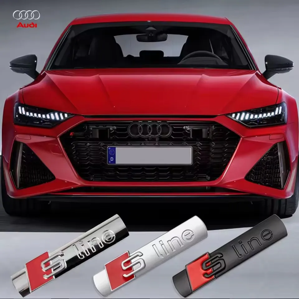 1 шт. 3D металлическая эмблема-наклейка S LINE для автомобилей Audi A3 A4 A5 A6 A7 A1 A2 A8 Q1 Q2 Q3 Q4 Q5 Q6 Q7 Q8 TT RS3 RS7 B8