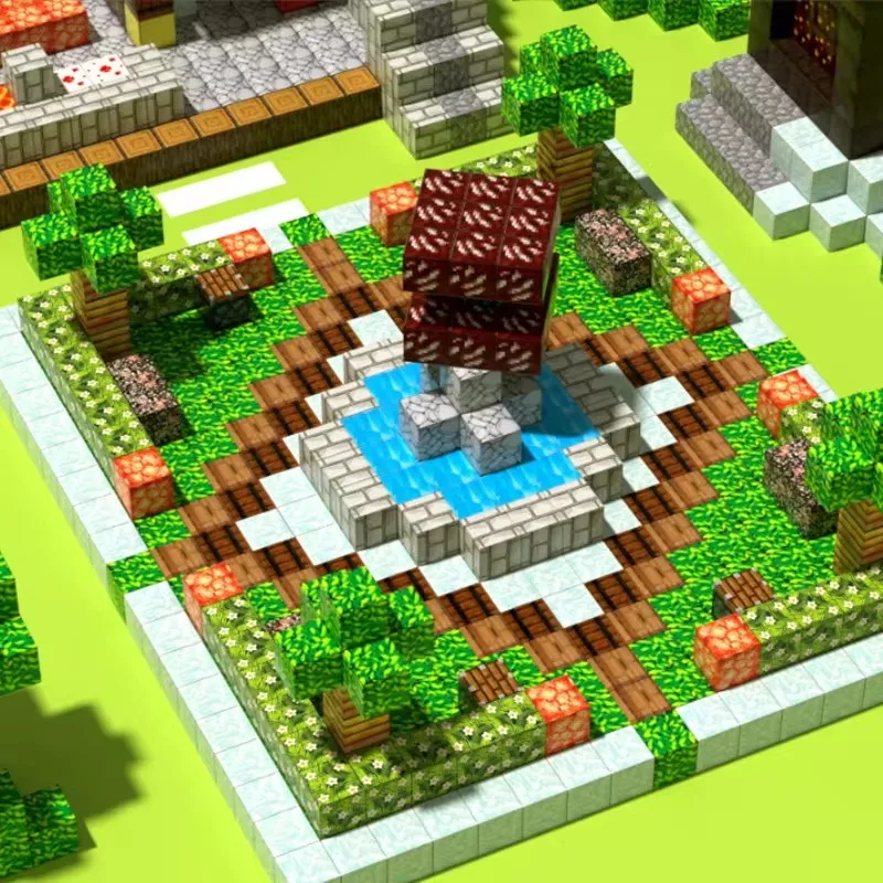 บล็อกแม่เหล็ก STEM ของเล่น DIY แม่เหล็กแรงยึดเกาะสูง พิมพ์ลายสวยงามหลากหลาย สามารถดูดซับบล็อกแม่เหล็กได้ถึงหกชิ้น