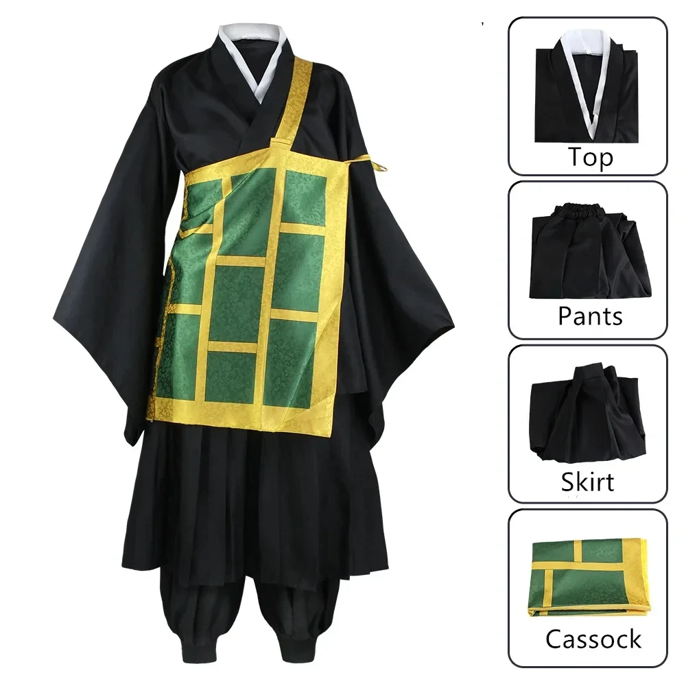 Anime Geto Suguru Cosplay Costume Kimono Black Cos Juju Ka Japanese Uniform Geto Suguru For Women Men Halloween Party Clothes