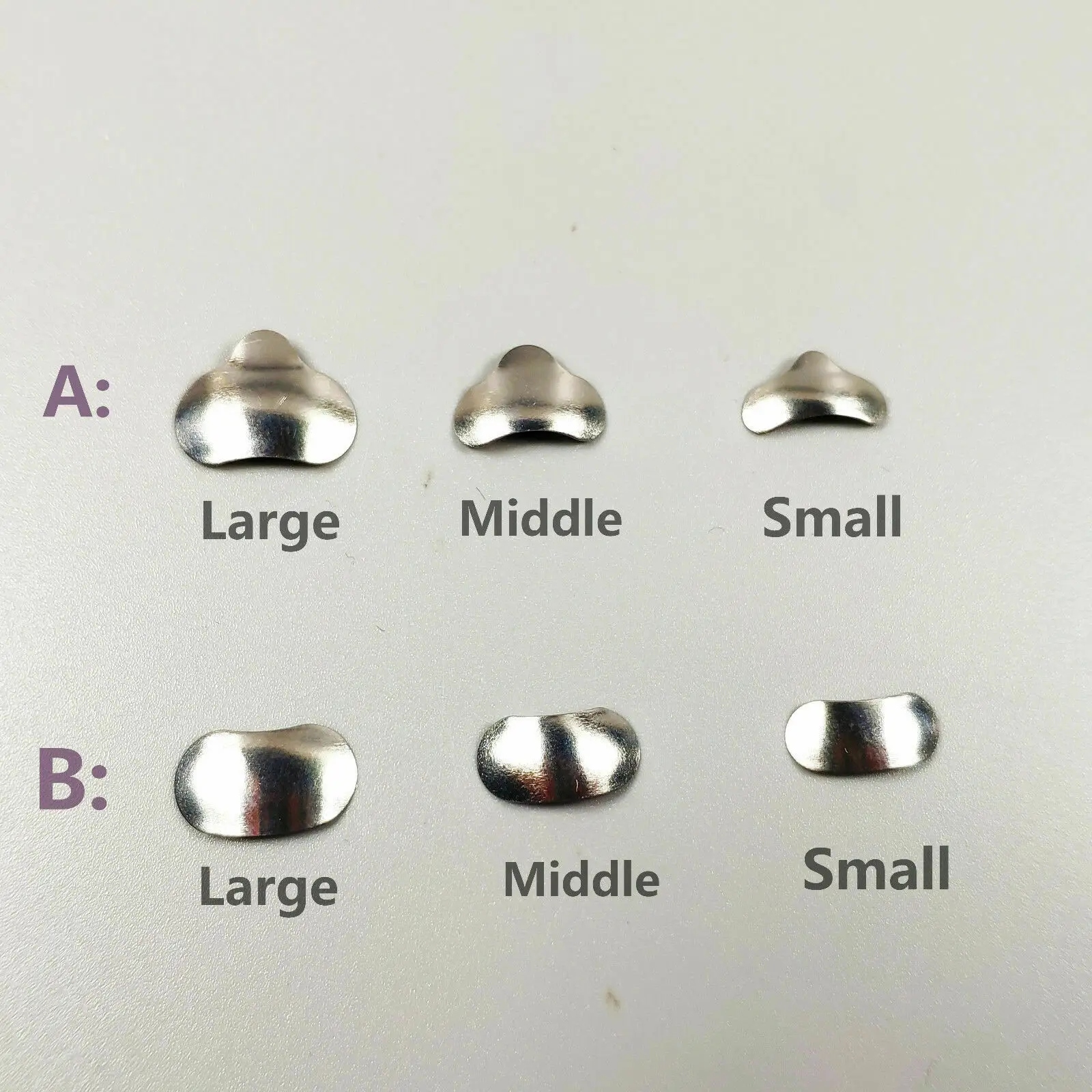 

500pcs Dental Sectional Contoured Matrices Matrix Bands Tofflemire Stuck S/m/l Dental Lab Dentistry