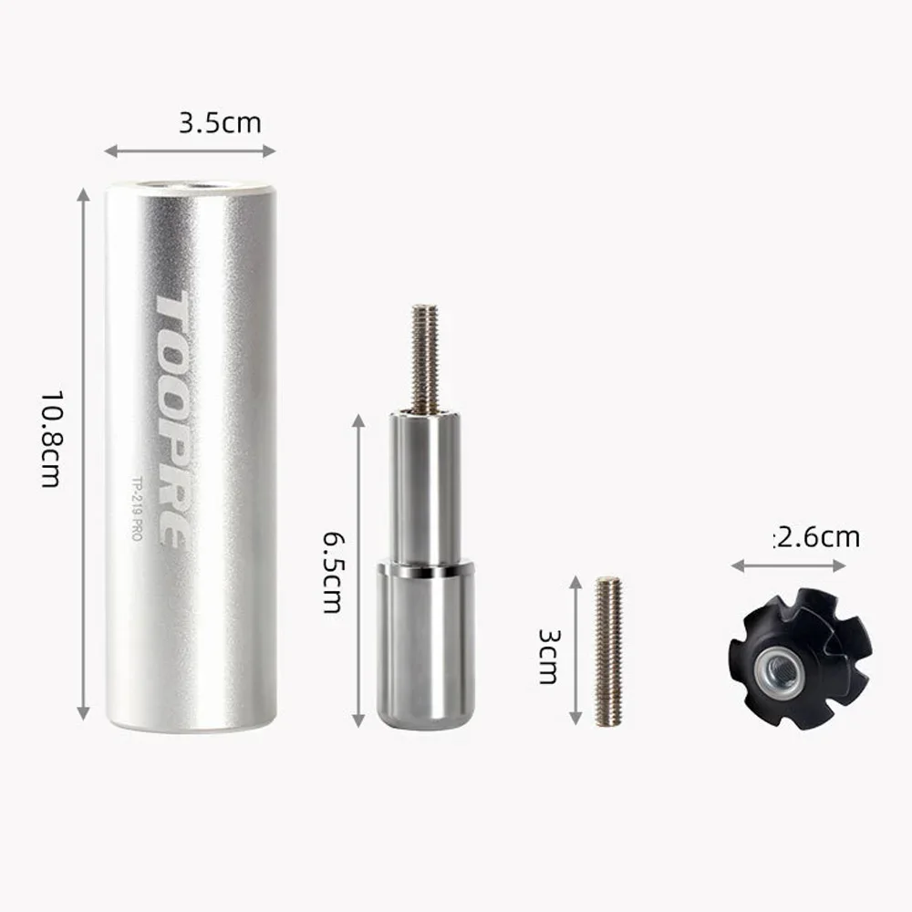 

Bicycle Maintenance Front Fork Star Nut Bicycle Tool Bicycle Fork Installation Set Color: Silver Fits 28.6mm Fork Tubes