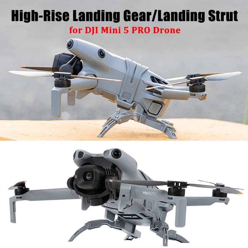 

Foldable Landing Gear For DJI Mini 5 PRO Drone Quick Release Accessory Lightweight Height Extended Landing Gear