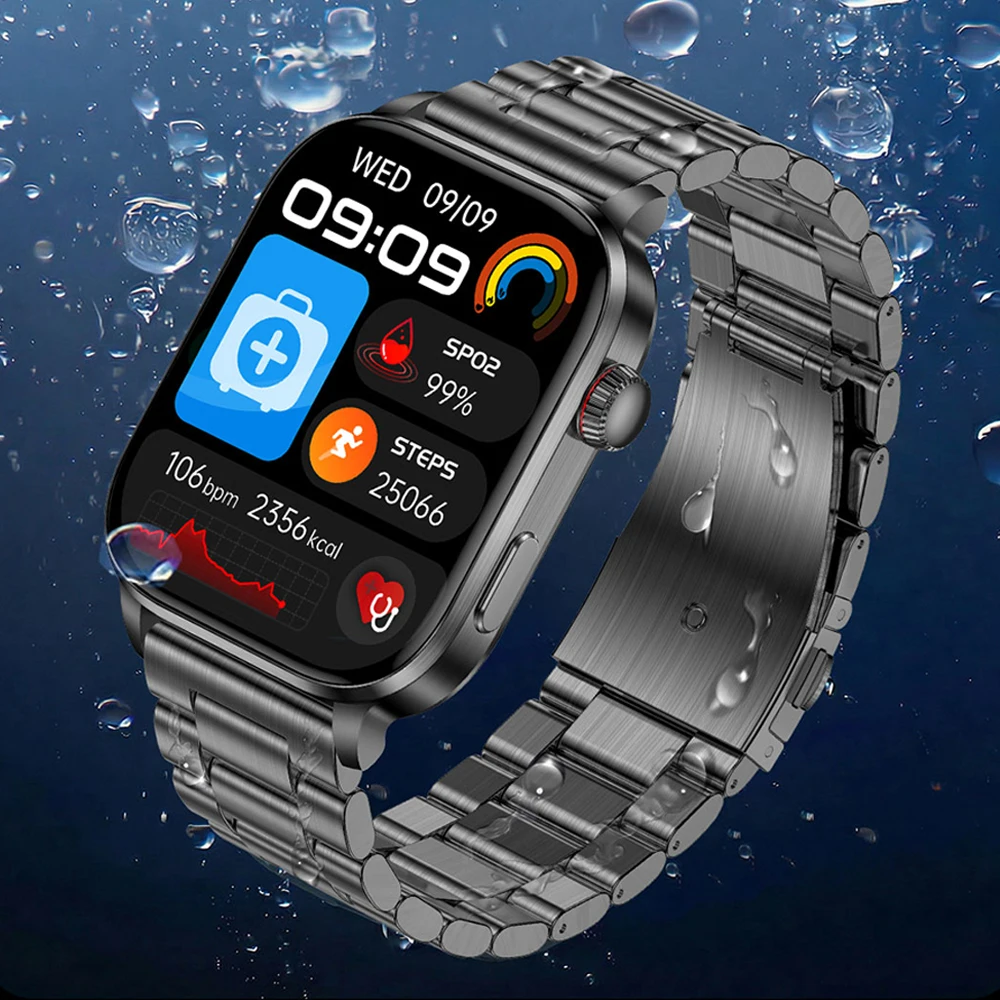 

Laser Therapy Health Smart Watch Men Women Uric Acid Blood Lipids Blood Pressure Heart Rate BT Call Smartwatch Multiple Sports