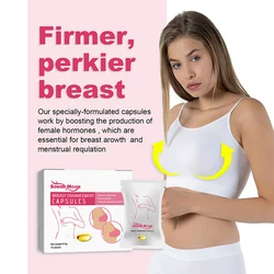 Breast Enhancement Capsules Enlargement Stretch Size Bust Tighten Help Growth Balance Uneven Breasts Estrogen Chest Firmer Pills