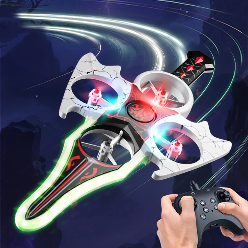 

Tactical Remote-Controlled Flying Sword Toy 360 Degree Flip Rechargeable Shatter-Resistant Flying Device for Children's Gifts