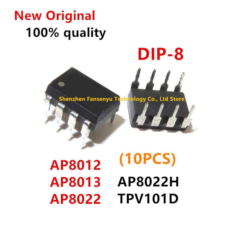 (10piece)100% New AP8012 AP8013 AP8022 AP8022H TPV101D DIP-8 Chipset