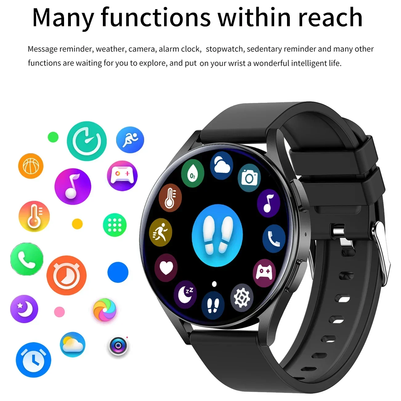 New Smartwatch for Men HD Full Touch Blood Pressure Blood Oxygen Bluetooth Call Sports Smart Watch Men Women For Android IOS 6