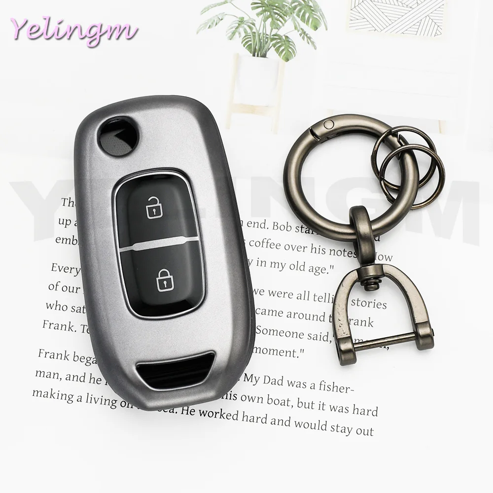 Gun TPU 2/3 Buttons Remote Flip Key Case Fob Shell Cover Holder for Renault Kadjar Captur Symbol Koleos Megane 2016 2017 2018