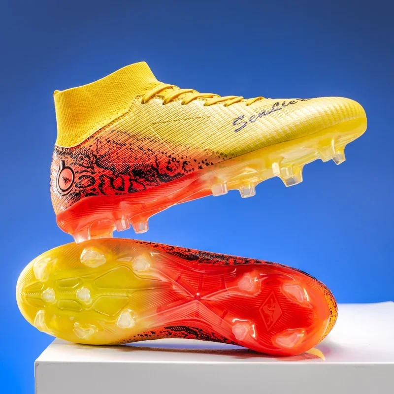 

Men Football Boots Unisex Original Hot Sale TF/FG Professional Cleats Sneakers Ultralight Women Match Soccer Shoes High-quality