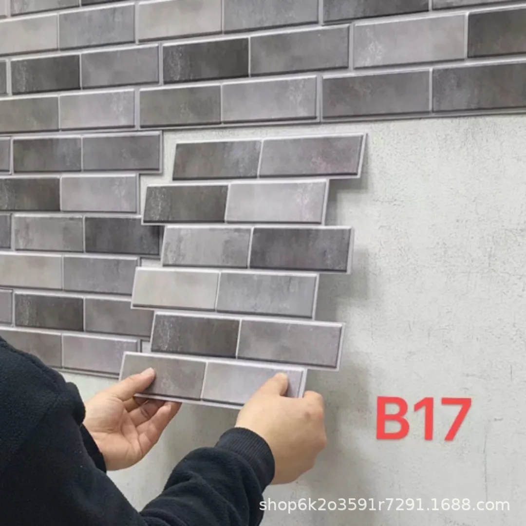 10PCS 30cmx30cm Budget 3D Wall Panels Foam Self-Adhesive for Rental Home Living Room Upgrade DIY Starter