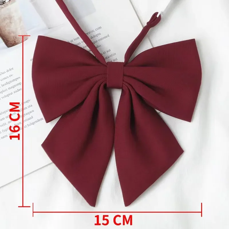 Students Solid Bowtie Polyester JK Bow Tie for Women Uniform Collar Butterfly Cravats Girls Bowties JK Shirt Dress Neck Wear Tie