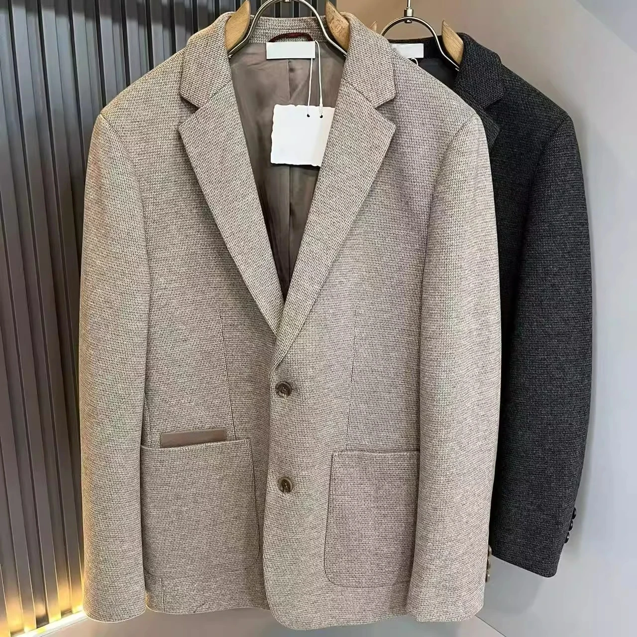

BC Italian men's clothing autumn and winter new fashion wool blended suit men's old money style business casual jacket
