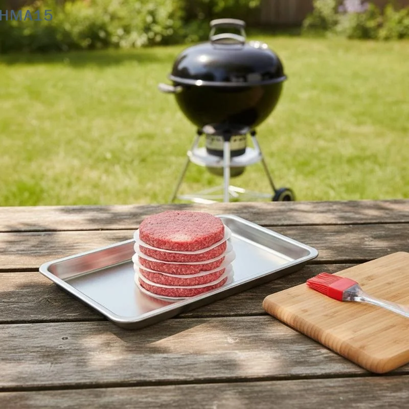 【YA】Hamburger Patty Separators 100Pcs Non-Stick Oil Resistant Freezer Safe for Home Grilling BBQ Commercial Use