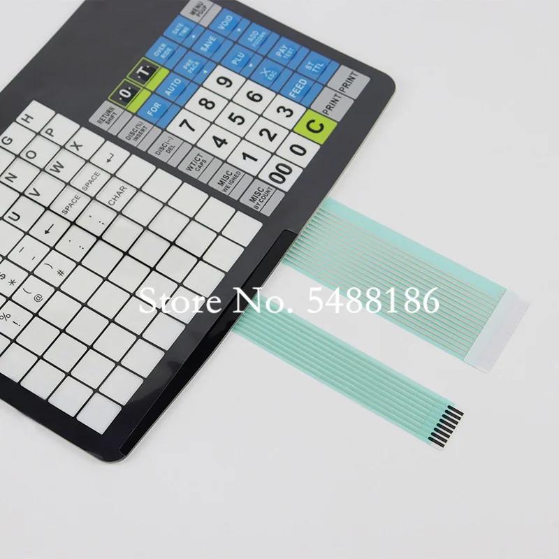 Brand New CAS Keyboard for CAS CL5200 CL3000 Scales Keypad with Overlay