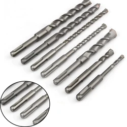 Broca de martillo eléctrico de aleación de acero de tungsteno para mampostería, 5, 6, 7, 8, 9, 10, 12, 14, 16, 18, 20, 25, 30, 32mm, 1 piezas