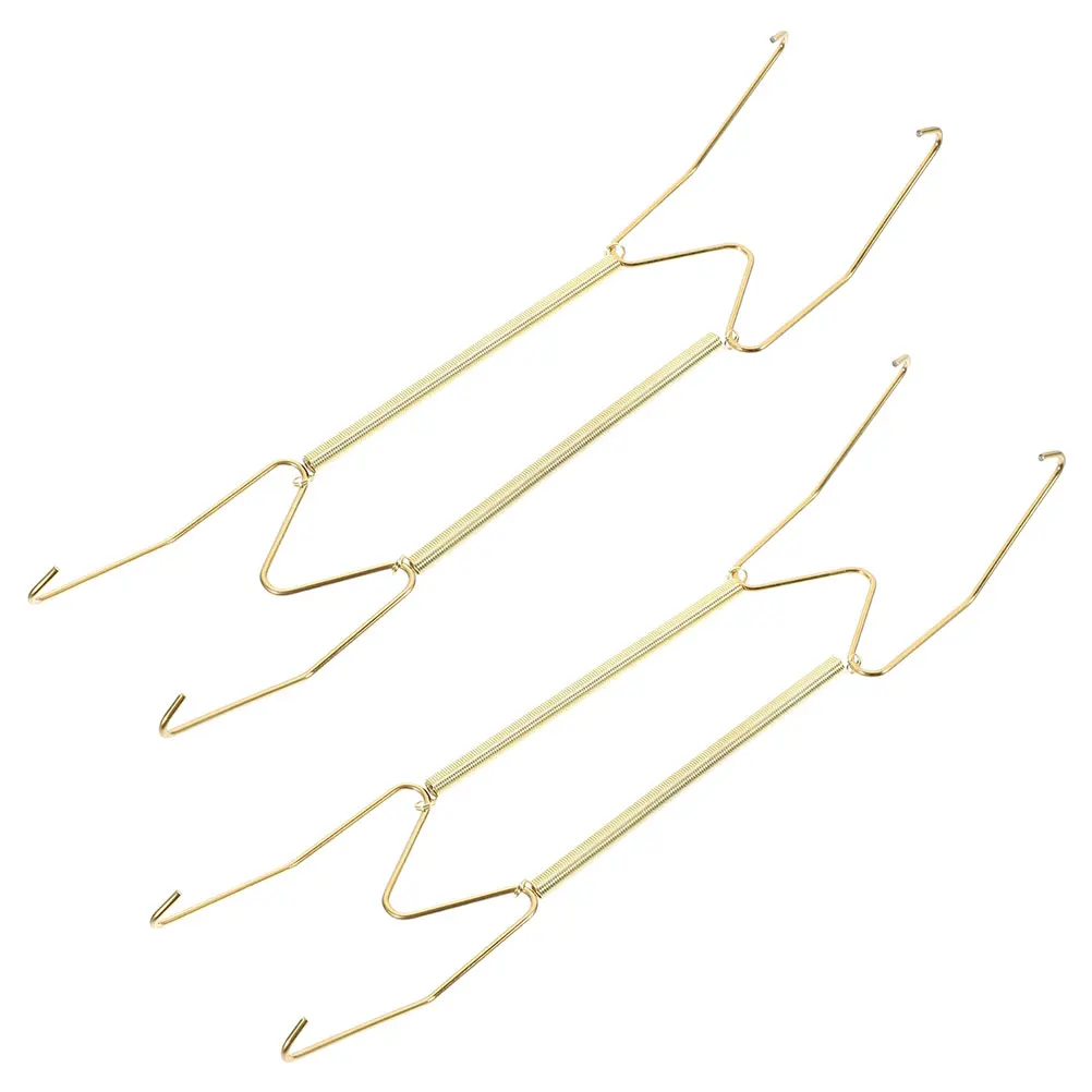 

2pcs Spring Plate Hangers Mount Display Rack for Decorative Plates Copper Alloy Sturdy Construction