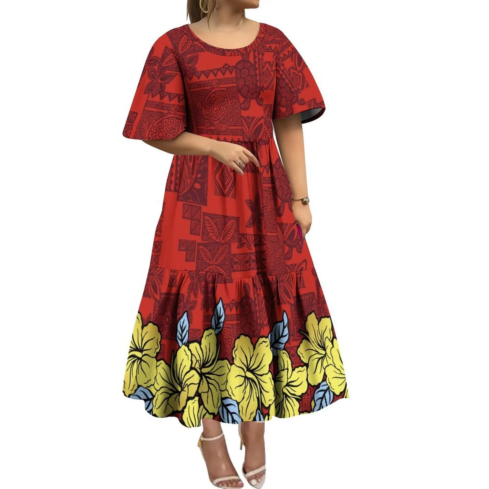 

Customized Women'S Summer Dress For Pacific Islands High Definition Art Print From Samoa Islands - Comfortable Evening Gown