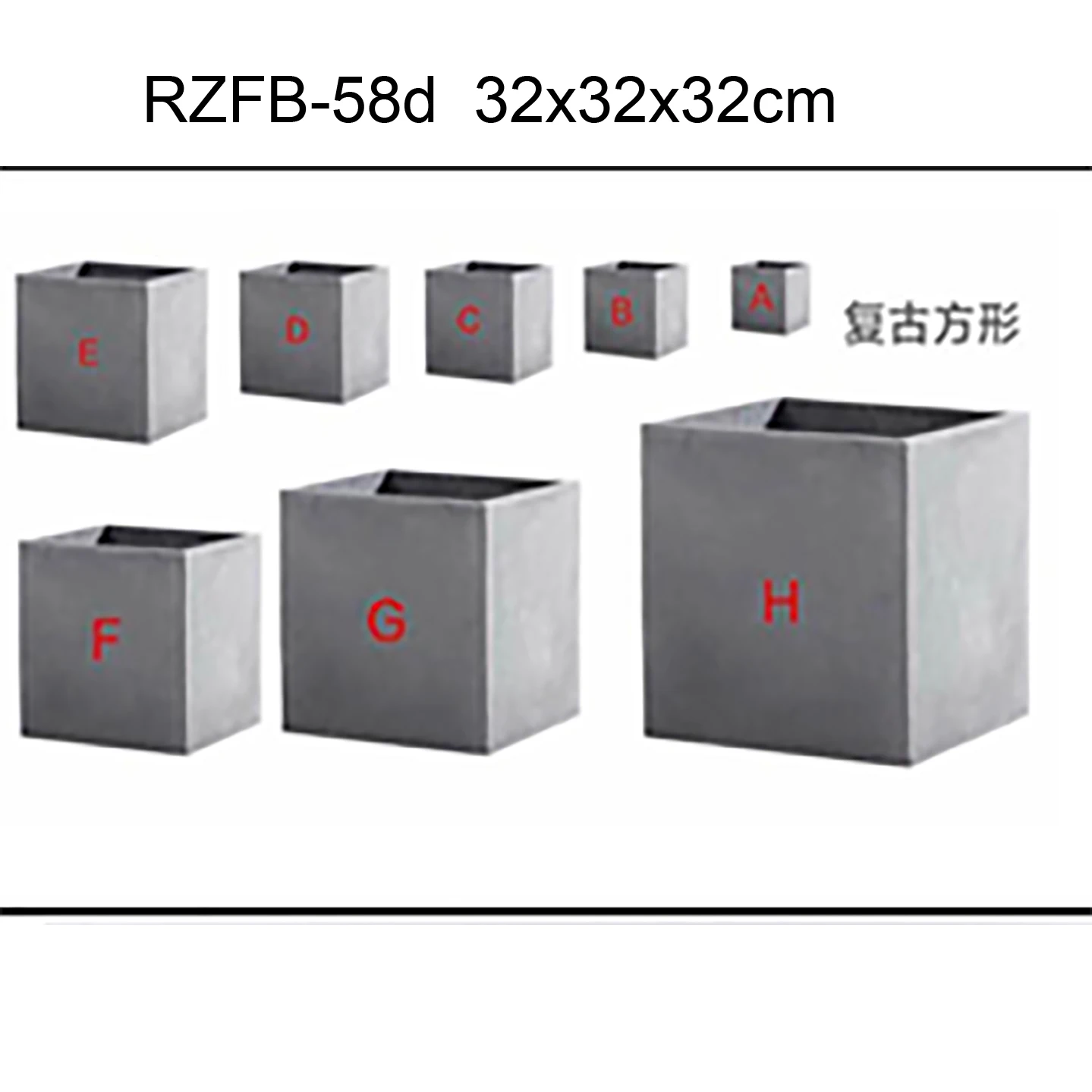 Large cement concrete flowerpot; glass fiber outdoor garden house building decoration mold view 2
