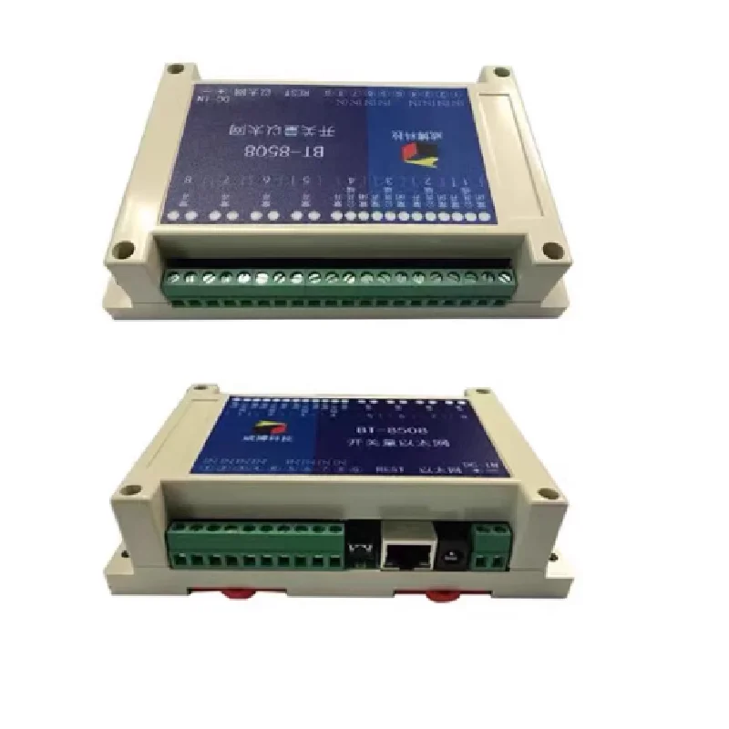 Ethernet IP relay control switch module switch quantity conversion network port TCP 8-in-8-out IO acquisition 4-channel PI pulse