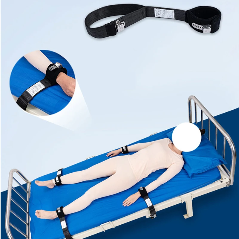 Double-layer Anti-cut Magnetic Restraint With Buckle Psychiatric For Restless Feet Tied To The Bed Restraint