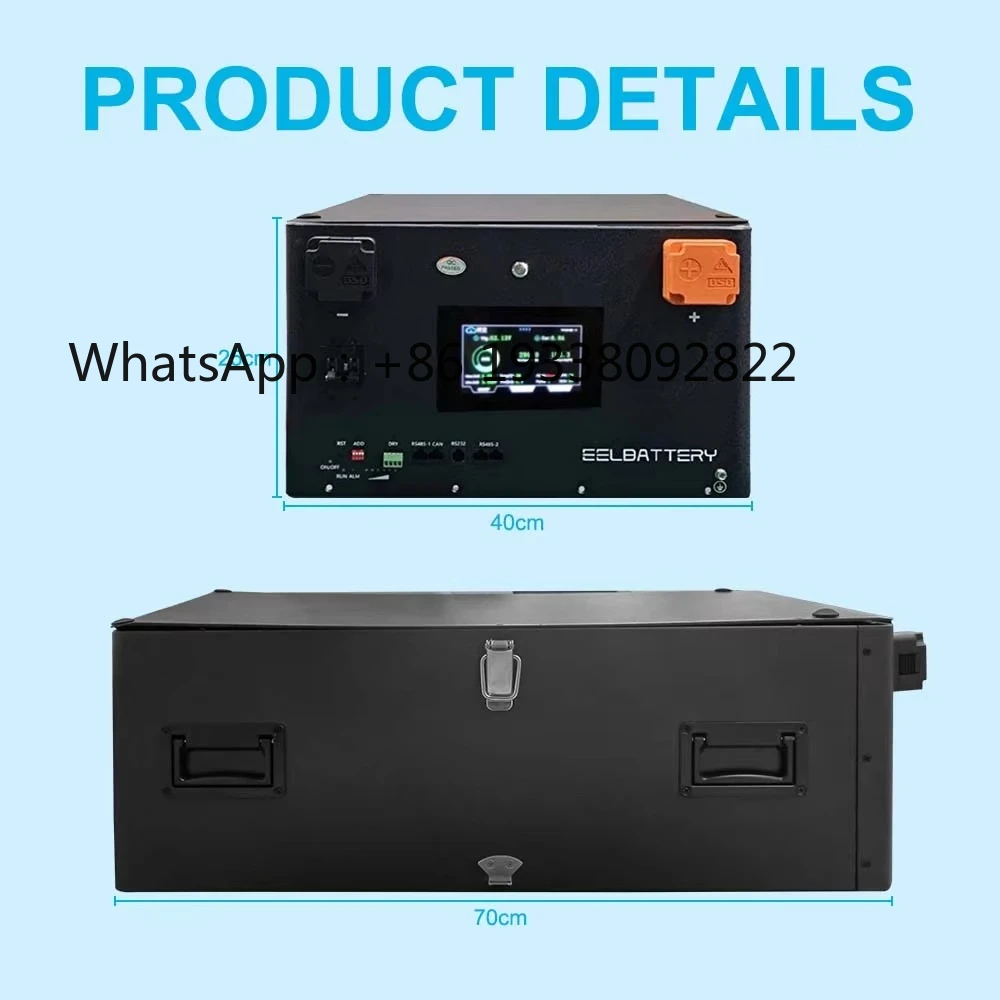 V19/V15 Battery Box 200A Solar Storage System ESS Box DIY Kit with 2A Active Balancing, 280 314 Ah LiFePO4 Batteries view 3