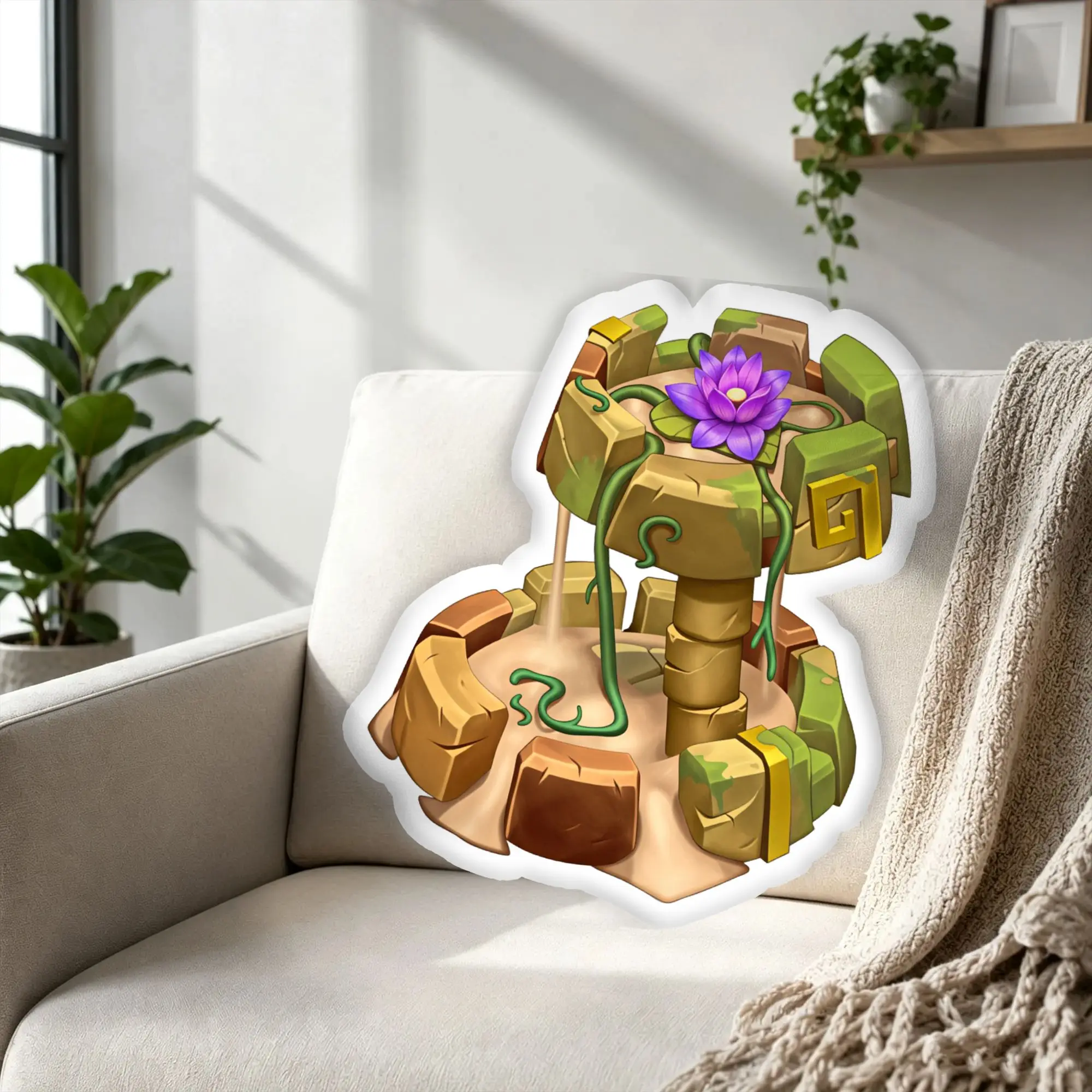 Customized Monster Hot Game Stuffed Throw Pillow Velvet Pillows and Cushions Humorous Cushion for Bedroom Bed Unique and Fun