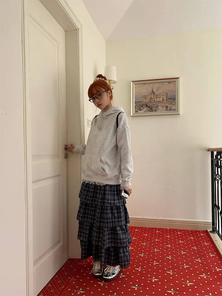 Gonna midi Sweet id Design f, stile retrò unico, nuova collezione primavera, modello a strati, in fibra di poliestere Zero Deee Soda