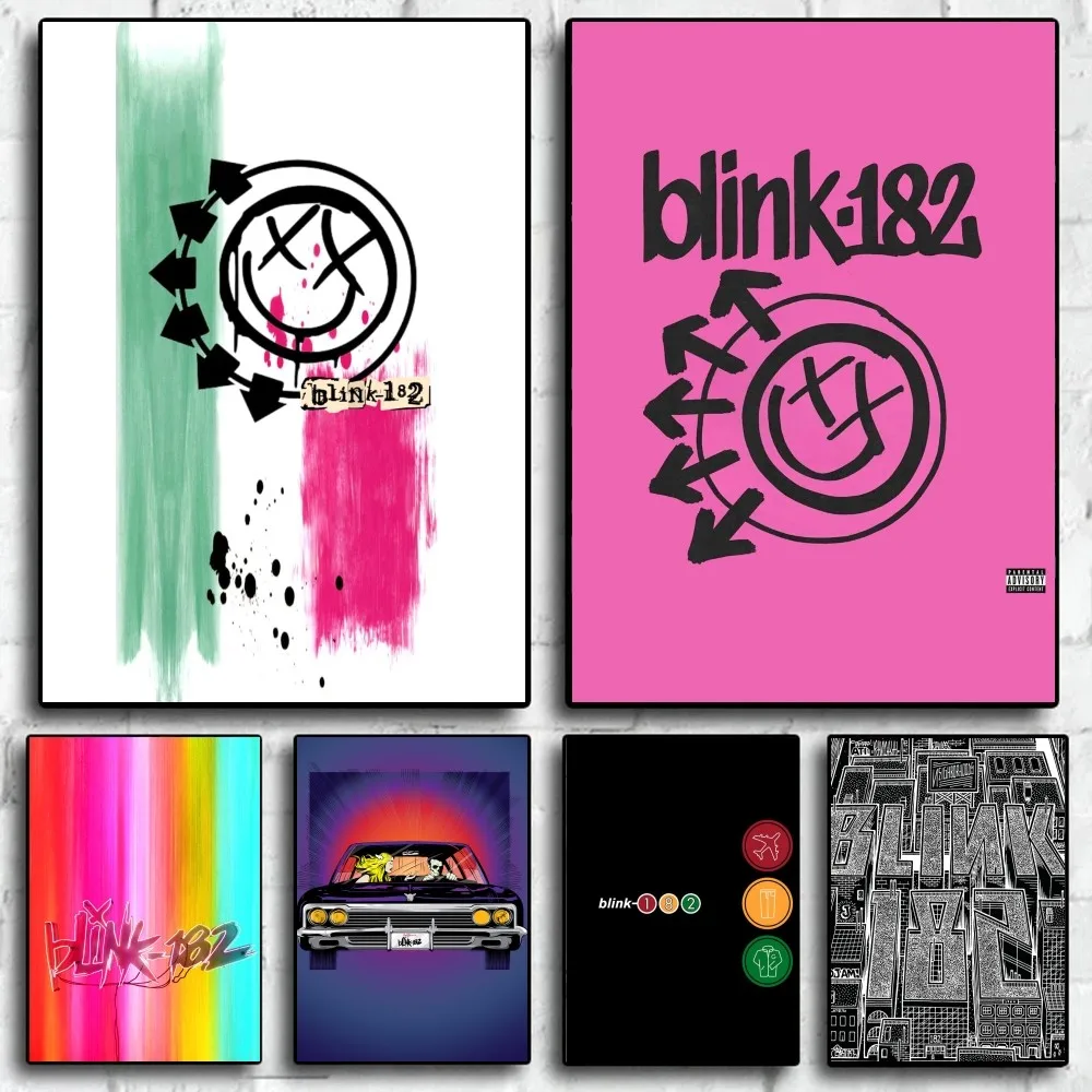 BLINK-182 One More Time Poster Gallery Prints Self Adhesive  Home Decor Decoration Wall Decals Living Room Sticker