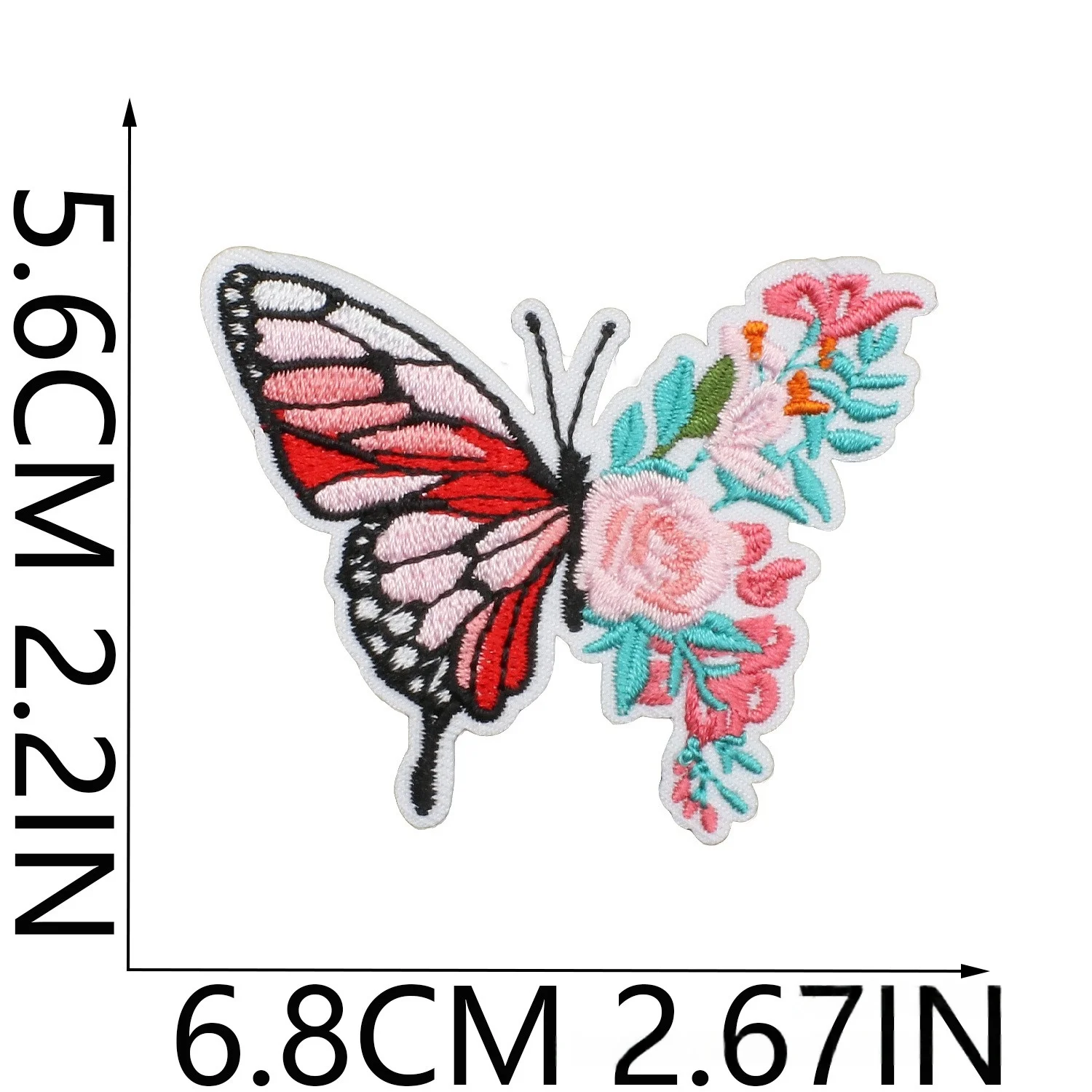 Flower Letter Embroidery Cloth Sticker Butterfly Embroidery Sticker Ironing Stamp Ironing Yellow Chrysanthemum Book Clothes