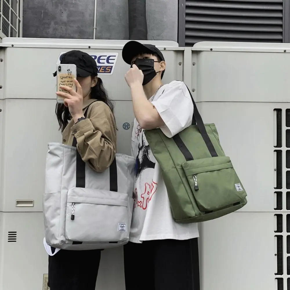 

Waterproof Men Shoulder Bag Oxford Cloth Casual Bag Women Tote Bag Big Capacity Commuting Women's Handbags Gym Fitness
