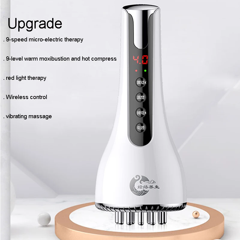 

Microcurrent Meridian Scrape Infrared Body Detoxification Massage Comb Regimen Dredging Warm Brush Shape Promote Blood Relaxing