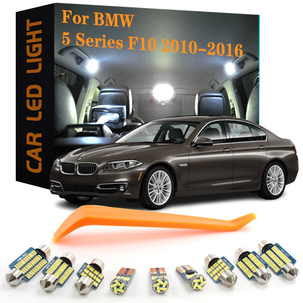 

19pcs LED Interior Light Bulbs For BMW F10 F11 F18 520i 523i 525i 528i 535i 2010 2011 2012 2013 2014 2015 2016 Accessories Parts