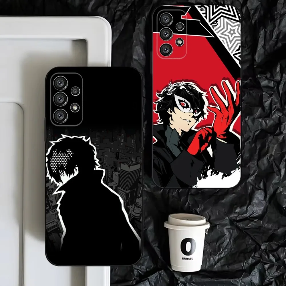 Game P5 P-Persona 5 Phone Case For Samsung S25,S24,S23,S22,S21,S20,S10,Ultra,Plus,Lite,FE,Soft Silicone Black Cover