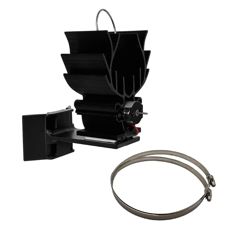 

Heat Powered Stove Fan Powerful Air Circulation for Comfortable Heating 6Blades