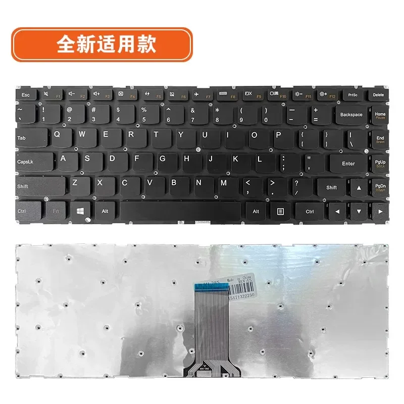 for Lenovo U41 S41-70 35 75 500S 300S-14ISK Keyboard Replacement for 100S-14IBR ISK Laptop Notebook