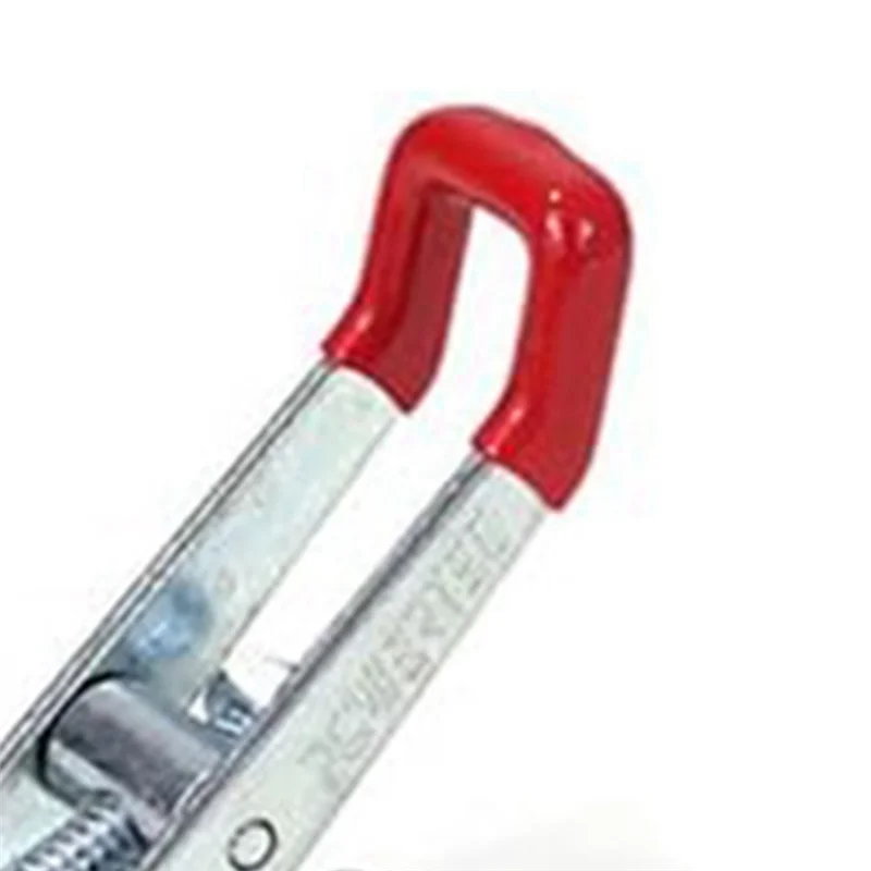 Penjepit Toggle Latch Aksi Tarik 20332-P2 Kapasitas Penahan 4001 - 220 Lb dengan Pegangan Pegangan Vinil Merah, 16 Pak Pemasangan Mudah