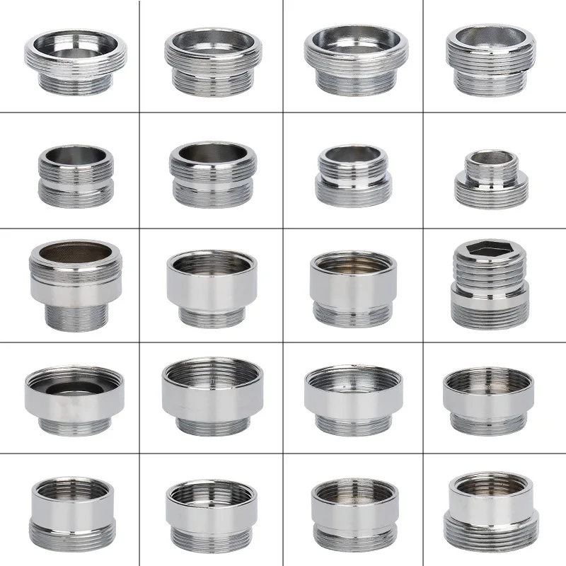 Adapter do kranu 22 Turn 16 18 20 22 24 26 28 30 32mm Wewnętrzny i zewnętrzny gwint do konwersji kranu z drobnym zębem Akcesoria