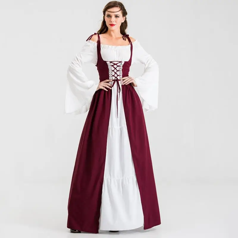 

Милое средневековое придворное платье Spliced Dr 2022, весенний сезон, трансграничное женское платье на Хэллоуин