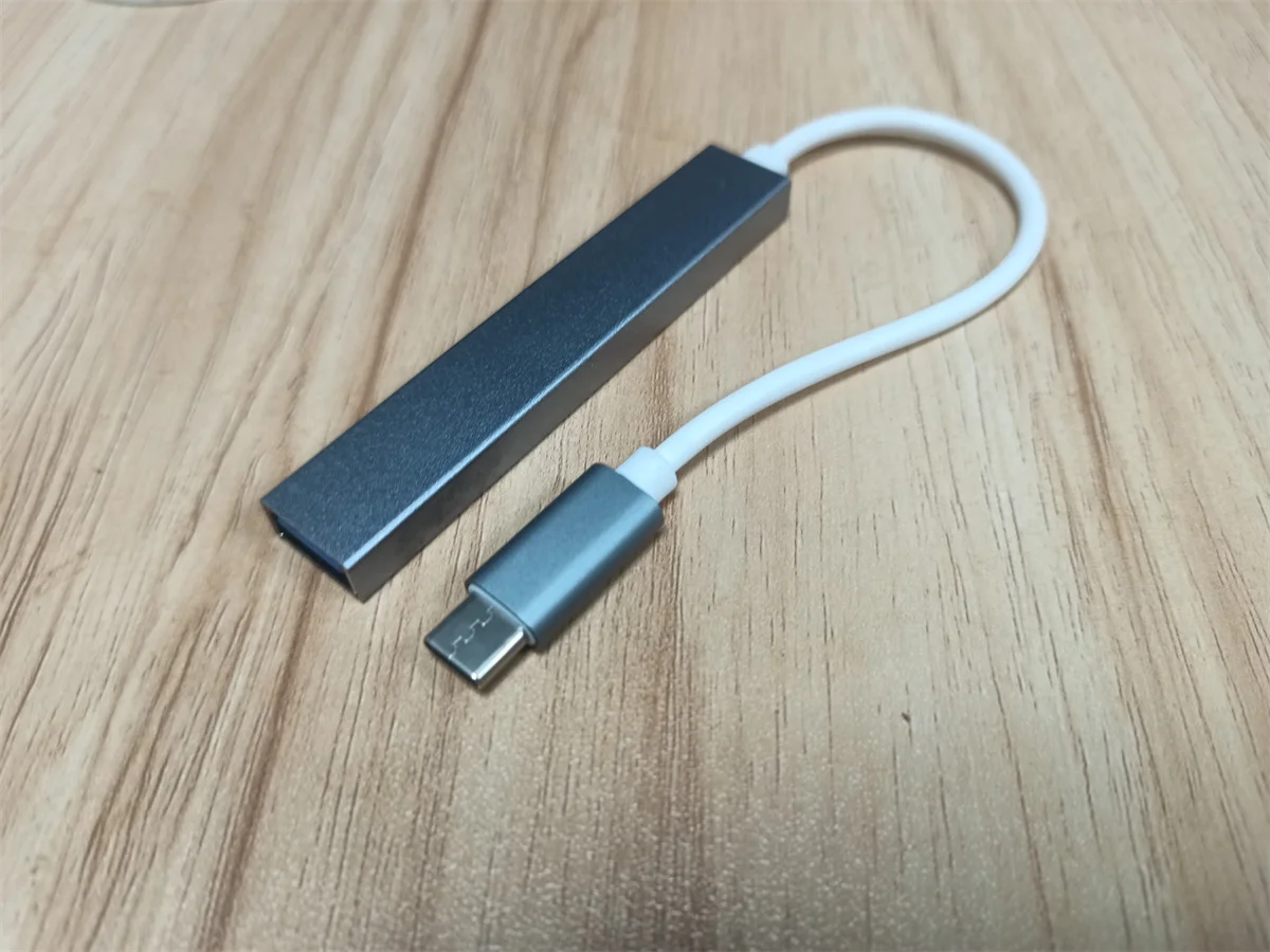 Hub de Type C ou USB à 4 ports, pour téléphone portable, Extension d'ordinateur, chargement de données, imission de dérivation, câble USB