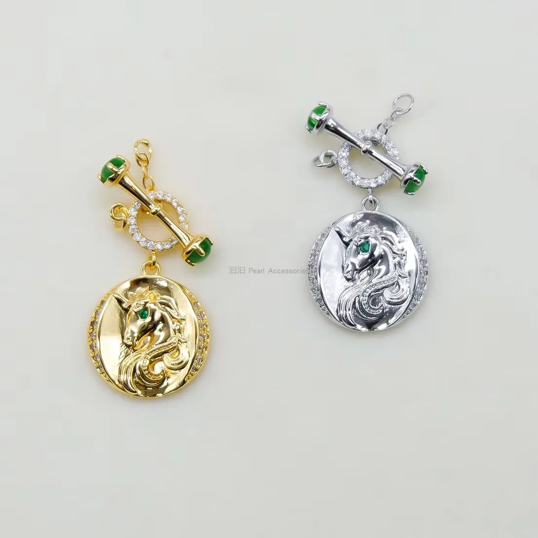 1pcs rabbit/unicorn OT clasp Jewelry accessory connector  wholesale  hook FPPJ 18k plated