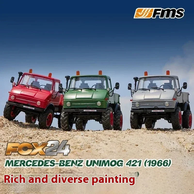 Fms 리모컨 전기 시뮬레이션 자동차 모델 성인용 장난감 선물, Unimog Fcx 시리즈 오프로드 4wd Rc 클라이밍 자동차, 1/24 신제품