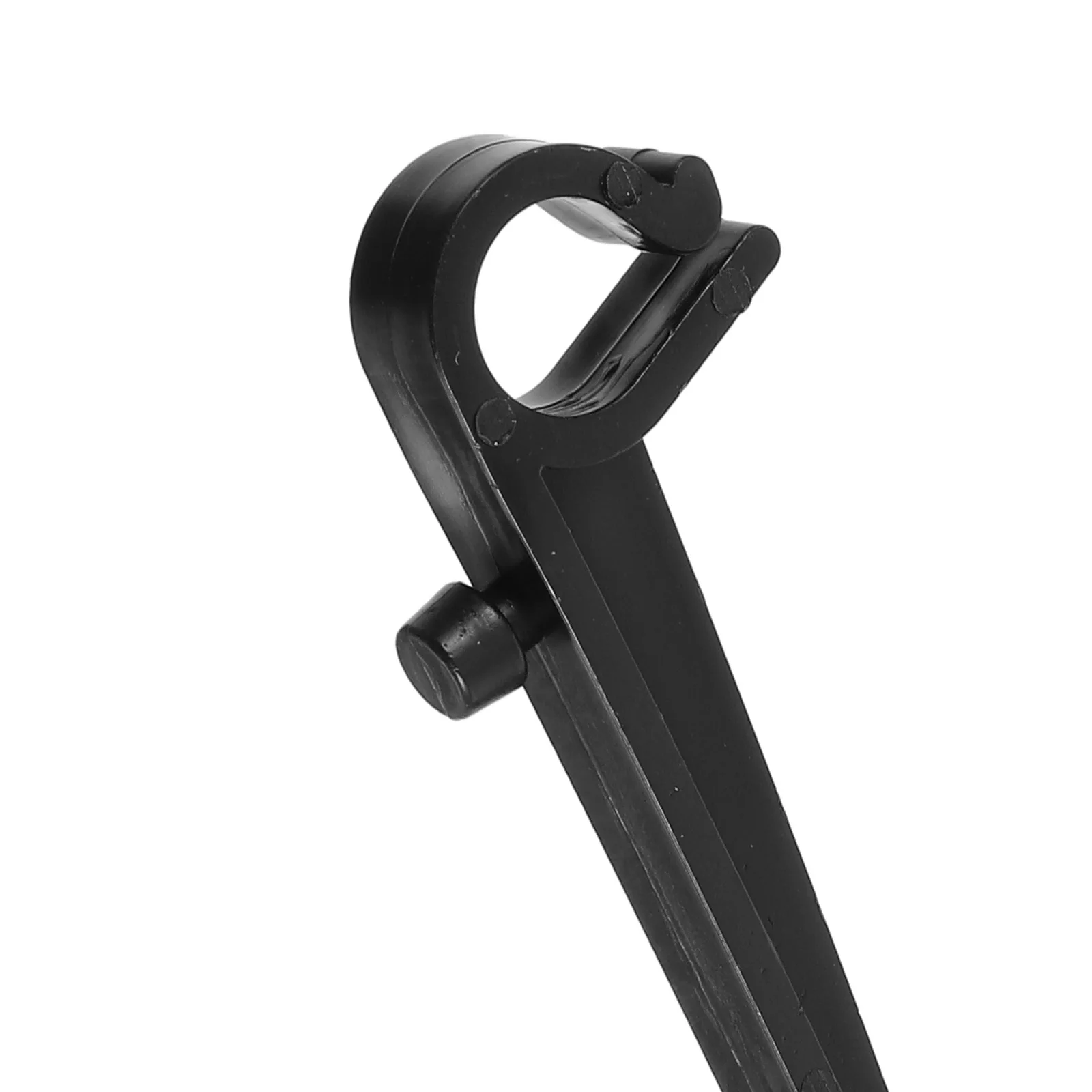 20 Pcs Black Straight Hook Gutter Clips Durable Plastic Secure Attachment Mesh Guard Filter Retaining Brackets Rain Gutter