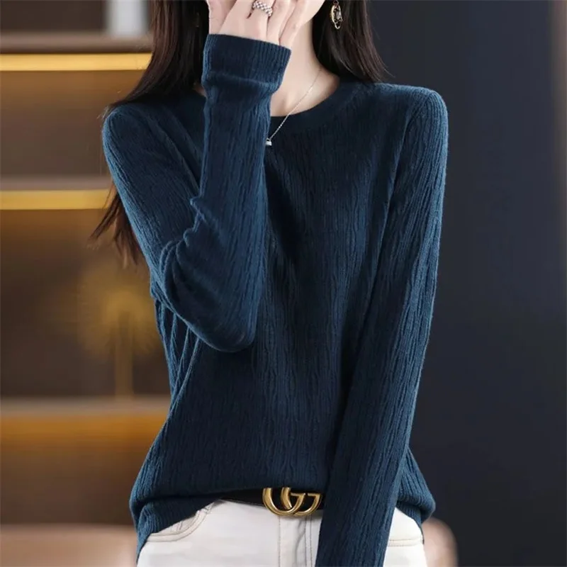 Women Sweater O-neck Autumn Winter Basic Pullover Warm Casual Pulls Jumpers Korean Fashion Spring Knitwear Bottoming Shirt