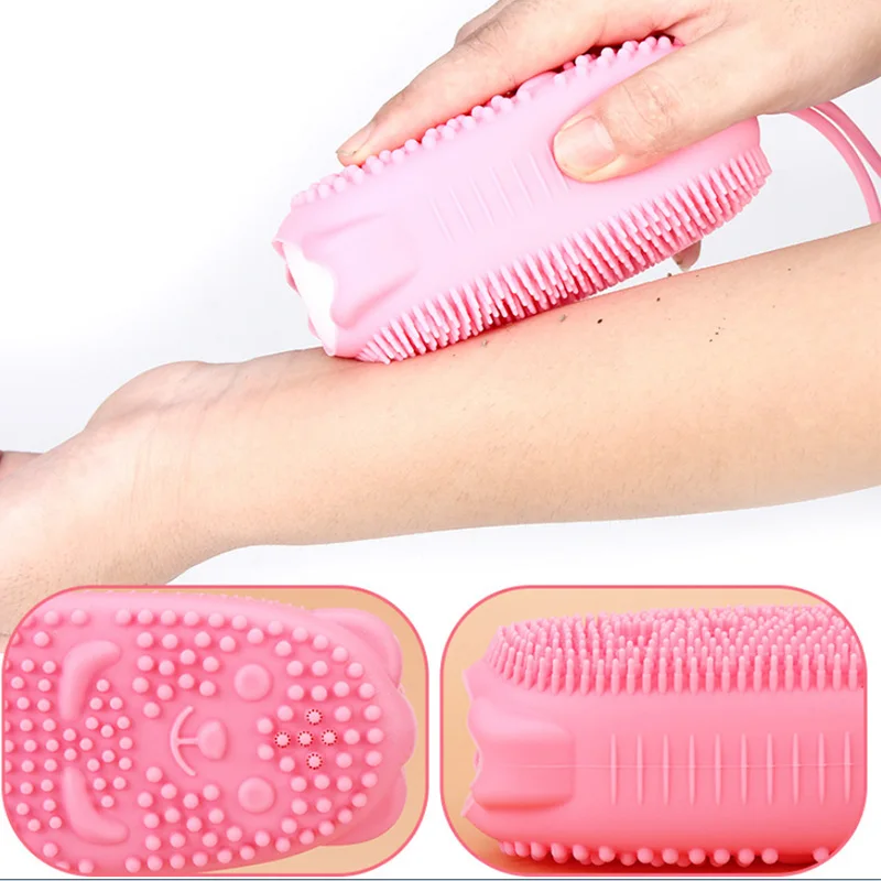 Creative Silicone Bubble Bath Brush Double-Sided Massage Scalp Backrubbing Bath Massage Brush Skin Clean Shower Brushes