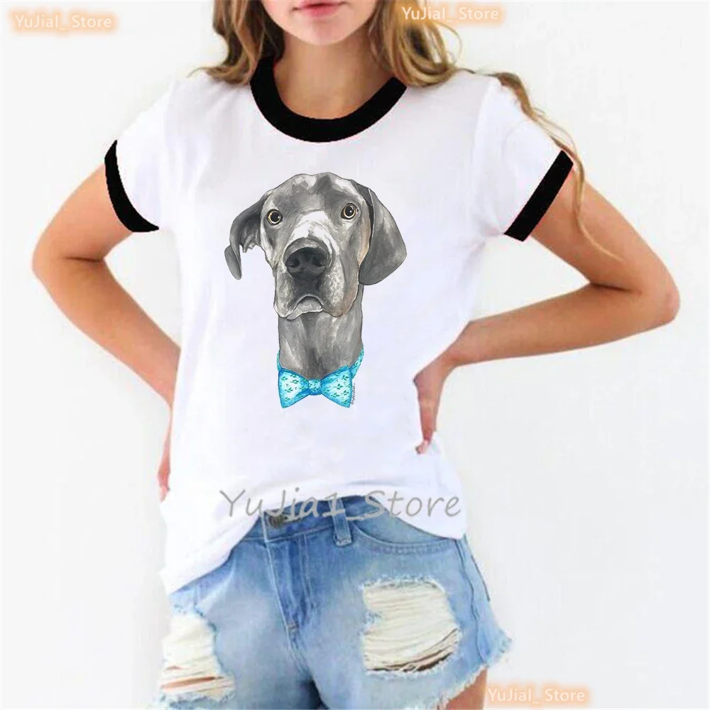 

Cute Greyhound Love Flowers Animal Print T Shirt Women Kawaii Bernese Chihuahua/Mountain/Pug/Poodle Puppy Tshirt Girls Clothes