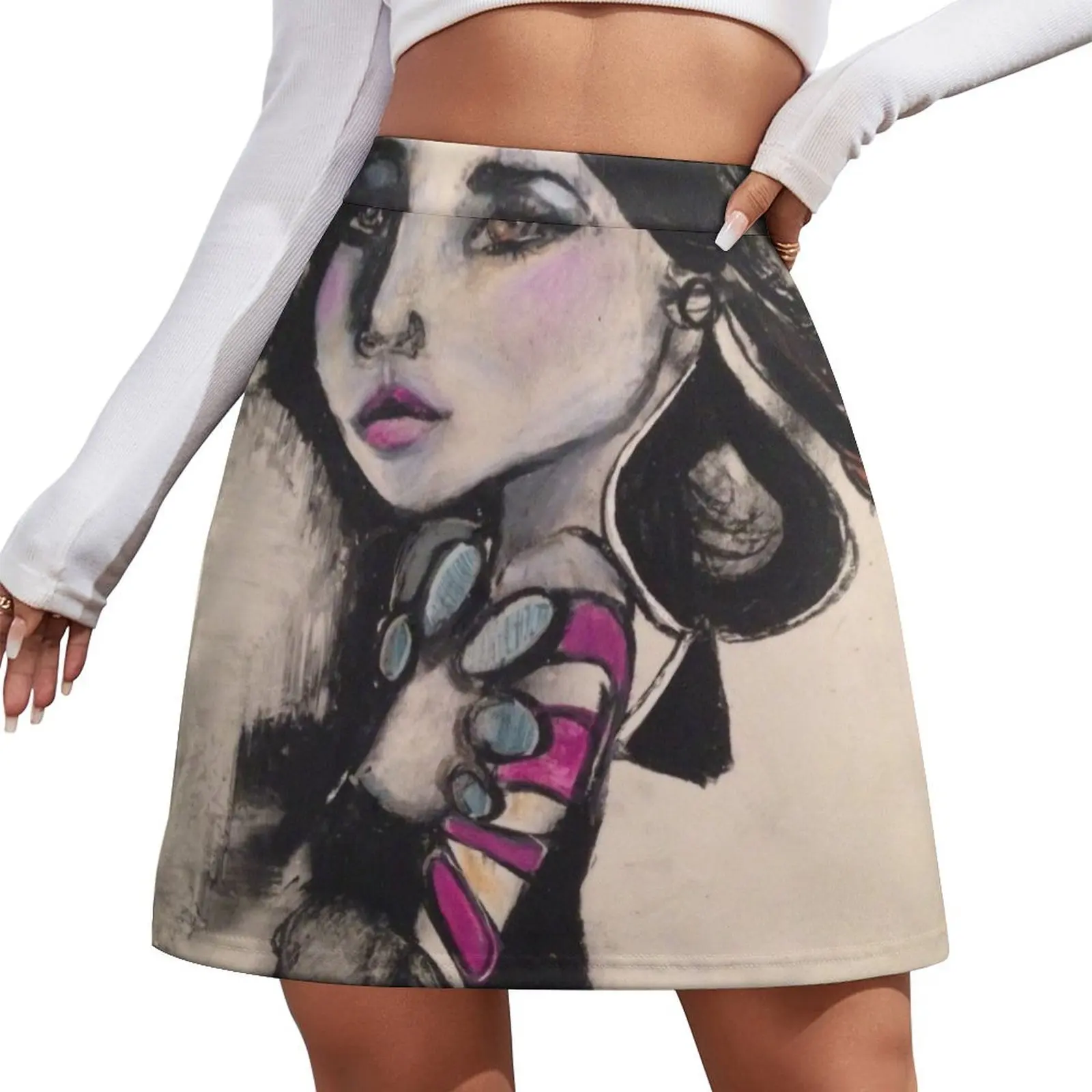 

Queen of Spades Mini Skirt fashion korean clothing Women's summer dress Miniskirt woman