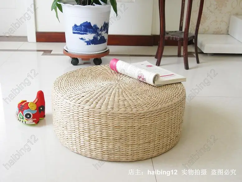 Bay window, coffee table, yoga mat, yoga mound, round cushion, stool