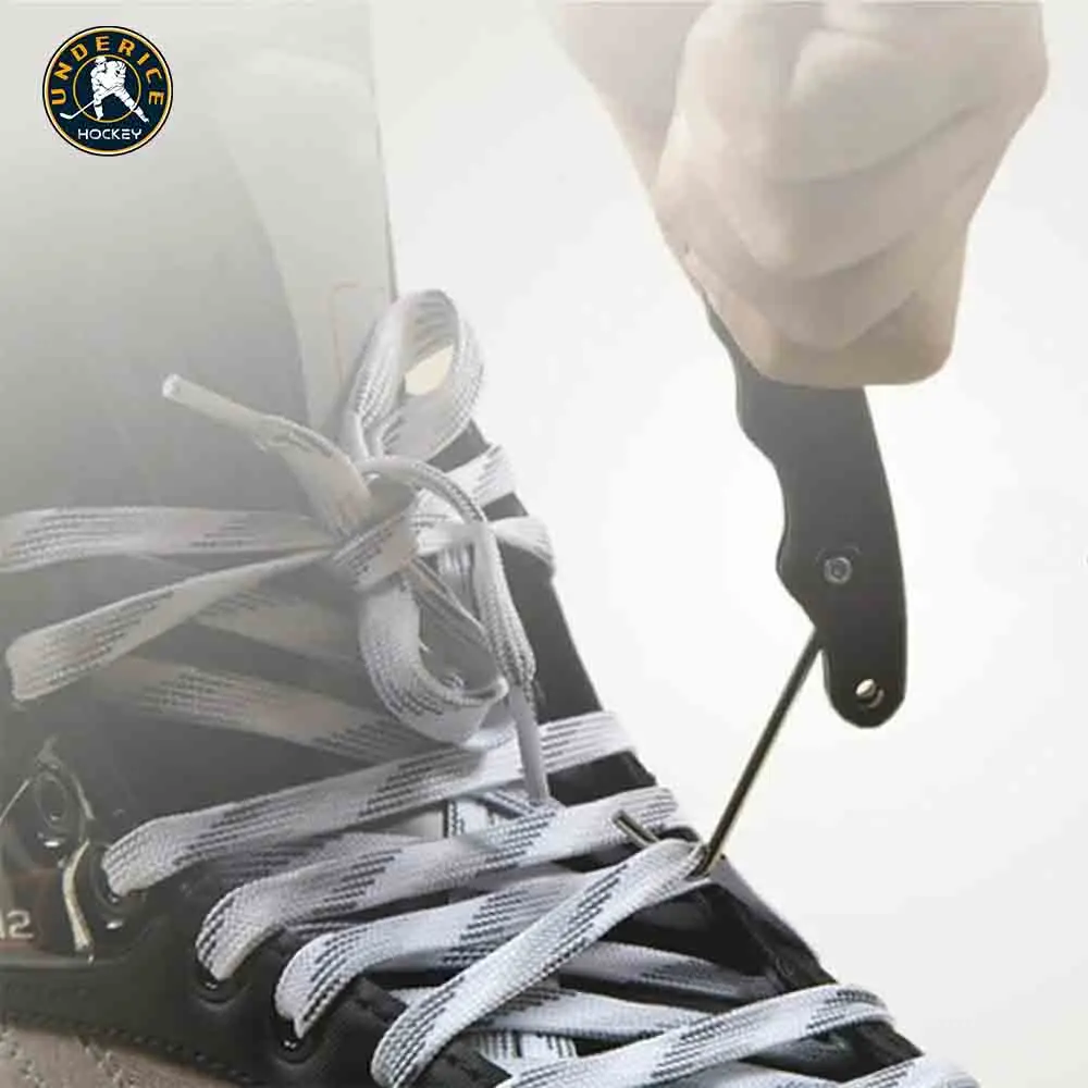 Skate Lace Tightener Handle Hold Stainless Steel Plastic Portable Ice Skate Lace Tightener Tool Skating Tool Parts